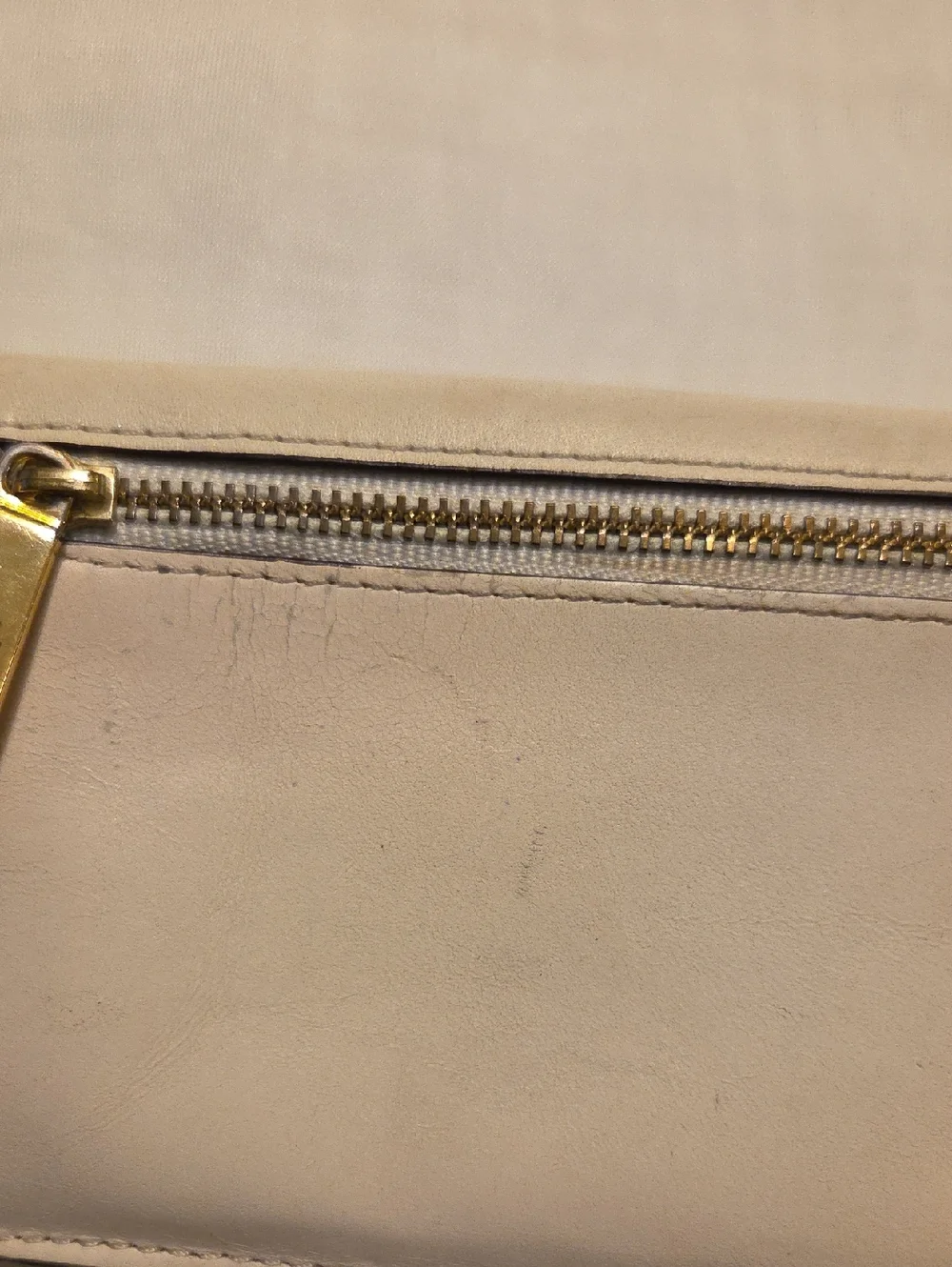 Ralph Lauren cream leather